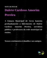  Nota de pesar - Dalete Cardoso Amorim Pereira