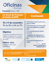 Oficinas gratuitas de LGPD e de Articulação e Compilação de Normas Jurídicas na Câmara em novembro